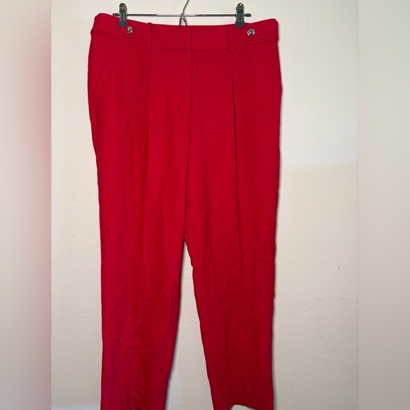 NWT Talbots red wool blend trouser pants - Picture 3 of 9